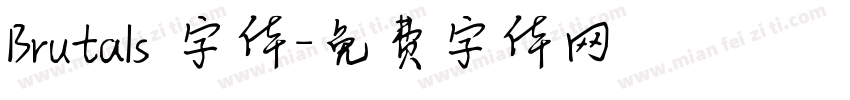 Brutals 字体字体转换